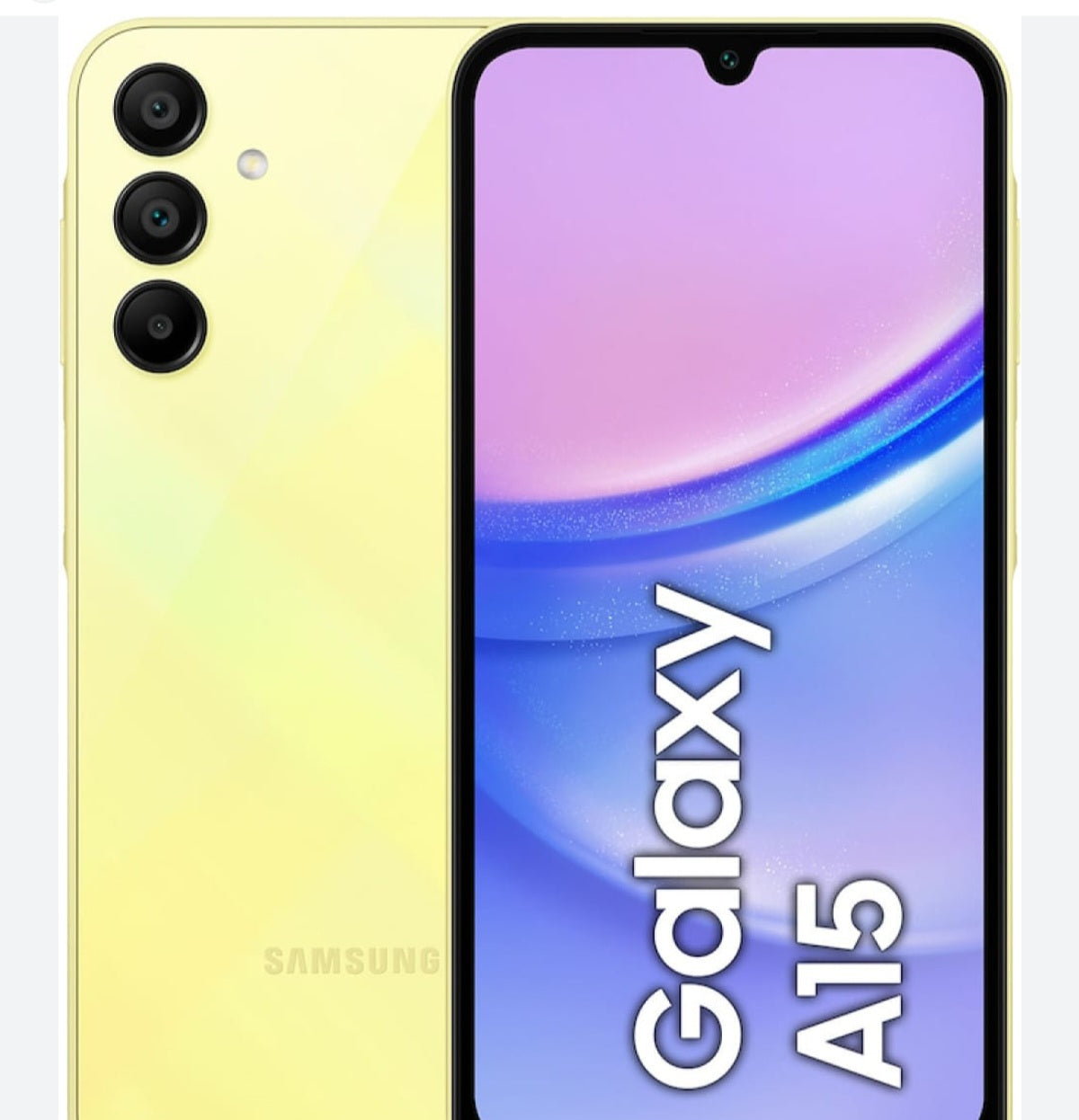 Samsung Galaxy A15 Global Version Yellow Smartphone Dust Water & Scratch Resistant HD Screen Super/Fast Charging Smartphone (RAM 64GB+128GB ROM). smp