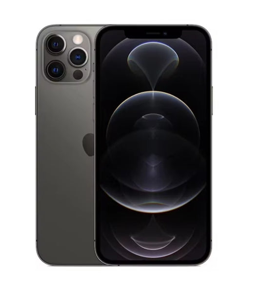 Apple iPhone 12 Pro Max Smartphone Facial Recognition Function Dust Water & Scratch Resistant HD Screen Super/Fast Charging (128GB ROM) (Graphite Gray) Smartphone + FREE Phone Case. smp