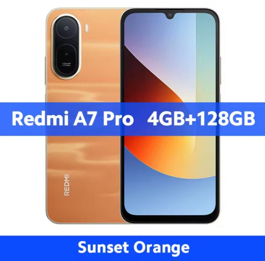 Xiaomi Redmi A7 Pro Global Version Orange Smartphone Facial Recognition & Fingerprint Unlock Function Dust Water & Scratch Resistant HD Screen Super/Fast Charging Smartphone. smp