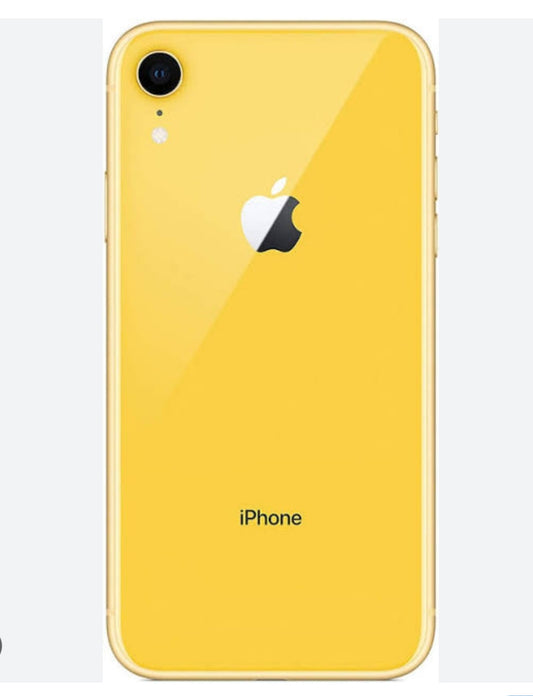 Apple iPhone XR Smartphone Facial Recognition Function Dust Water & Scratch Resistant HD Screen Super/Fast Charging (128GB ROM) (Yellow) Smartphone + FREE Earphones. smp