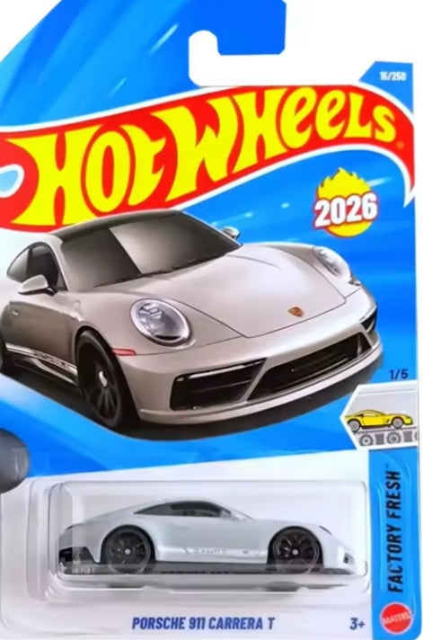 Hot Wheels 2026 Mainline Series "Porsche 911 Carrera T" Toy Car tys crs