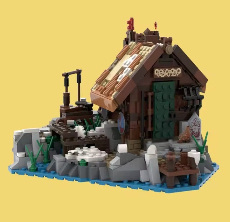 Viking Village Building Blocks Set Toys tys bbs