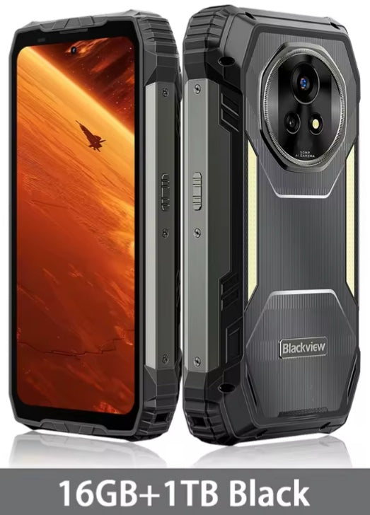 Blackview XPLORE 2 5G Rugged Smartphone 6.73inch HD Screen RAM 16GB+1TB ROM Global Version Android 15 (Black) Smartphone +1 FREE W80Pro Smartwatch. smp
