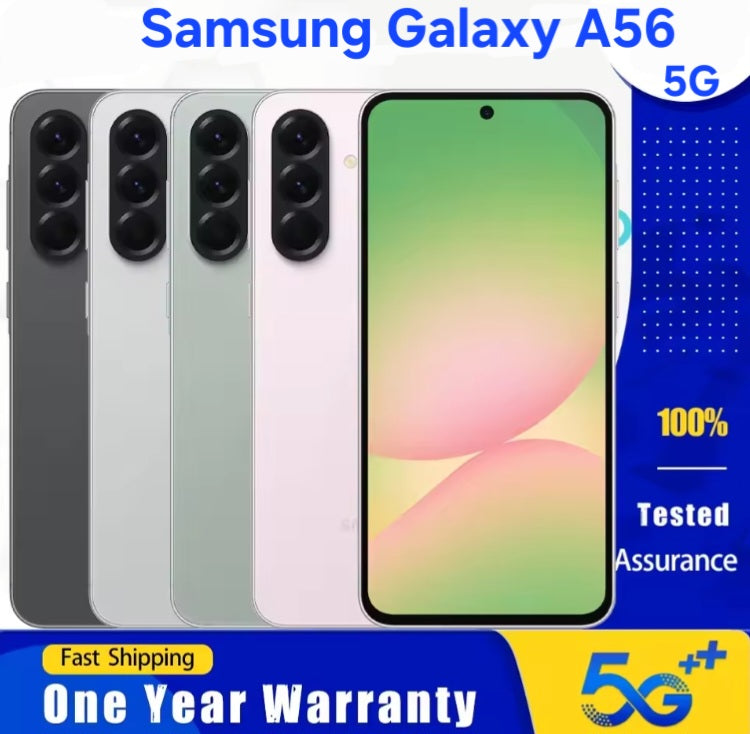 Samsung Galaxy A56 5G Global Version Green Smartphone Dust Water & Scratch Resistant HD Screen Super/Fast Charging Smartphone (256GB). smp