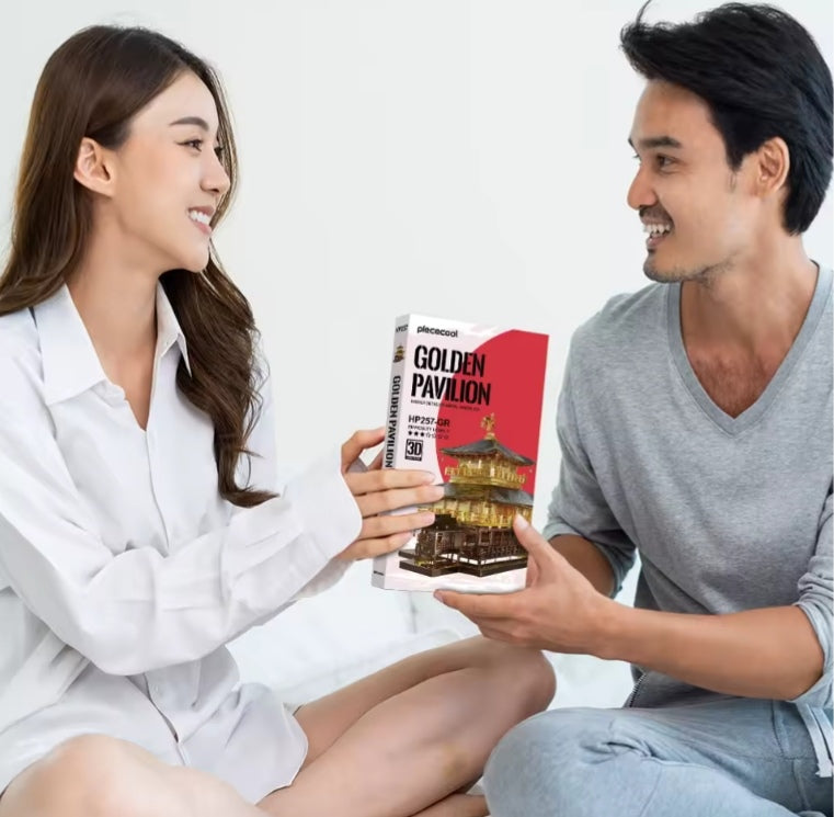 Japan Golden Pavilion Building Blocks Set Toys tys bbs