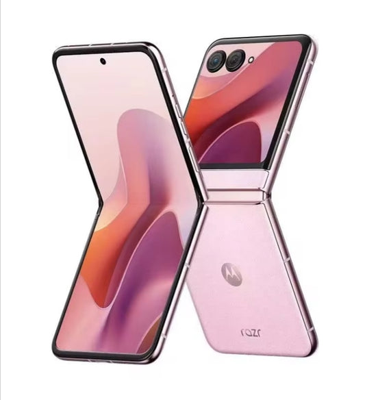 Lenovo Motorola Razr 60 5G Smartphone Facial Recognition & Fingerprint Unlock Function Dust Water & Scratch Resistant HD Screen Super/Fast Charging (RAM 12GB+256GB ROM) (Pink) Flip/Foldable Smartphone smp