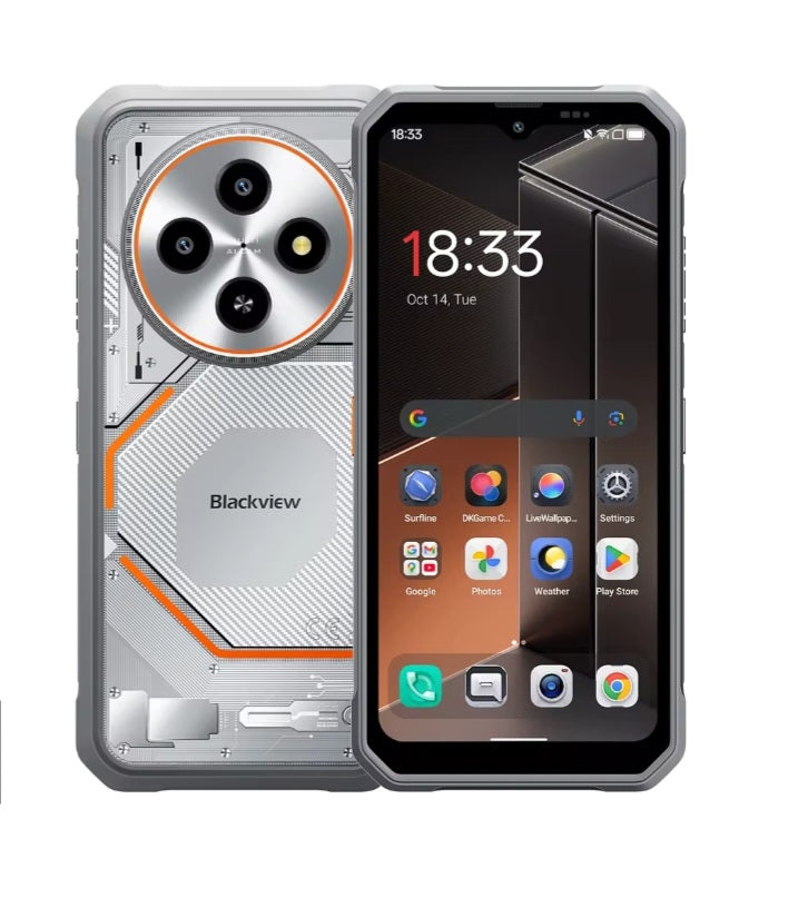 Oscal Blackview Fort 2 Smartphone Facial Recognition & Fingerprint Unlock Function Dust Water & Scratch Resistant White (128GB ROM) Official Standard Smartphone smp