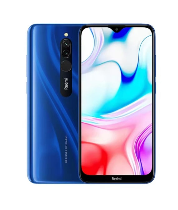 Xiaomi Redmi 8 Global Version Blue Smartphone Dust Water & Scratch Resistant HD Screen Super/Fast Charging Smartphone (RAM 3GB+32GB ROM) + FREE Gift. smp