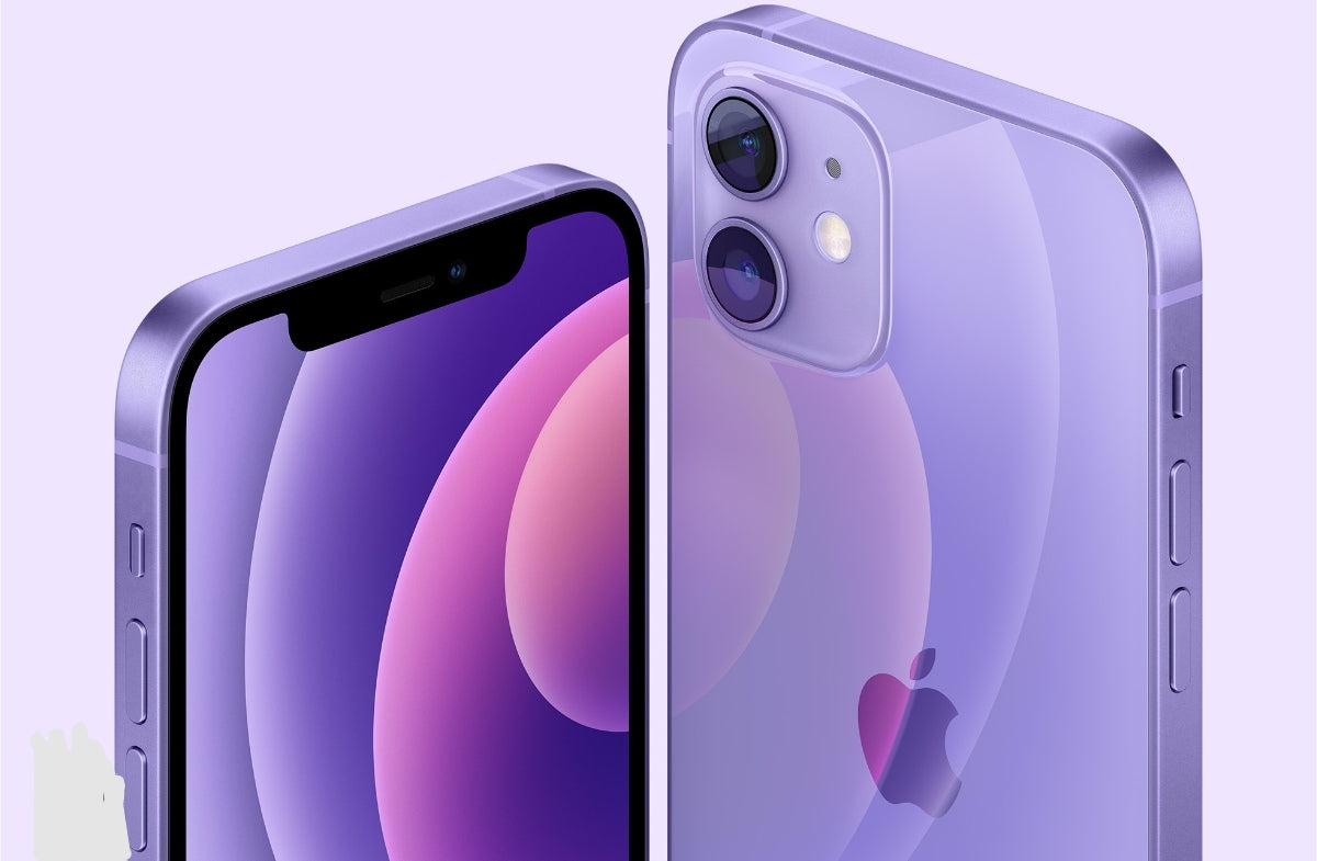 Apple iPhone 12 Mini Smartphone Facial Recognition Function Dust Water & Scratch Resistant HD Screen Super/Fast Charging (256GB ROM) (Purple) Smartphone smp