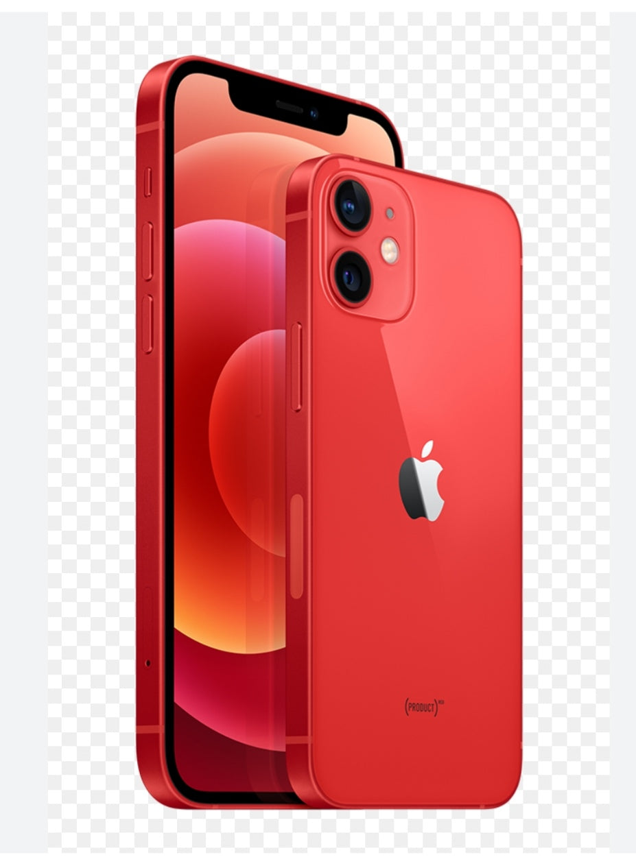 Apple iPhone 12 Mini Smartphone Facial Recognition Function Dust Water & Scratch Resistant HD Screen Super/Fast Charging (256GB ROM) (Red) Smartphone smp