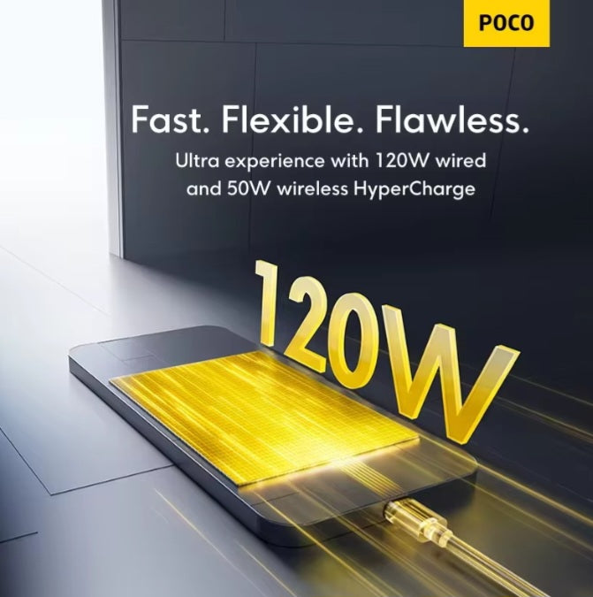 Xiaomi Poco F7 Ultra 5G Global Version Silver Smartphone Facial Recognition & Fingerprint Unlock Function Dust Water & Scratch Resistant HD Screen Super/Fast Charging (RAM 12GB+256GB ROM) Smartphone. smp