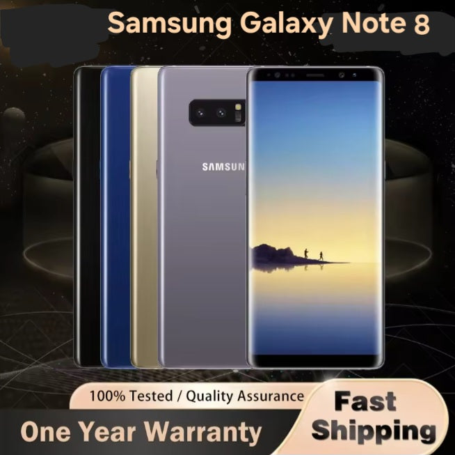 Samsung Galaxy Note 8 Global Version Grey Smartphone Dust Water & Scratch Resistant HD Screen Super/Fast Charging Smartphone (N950F). smp