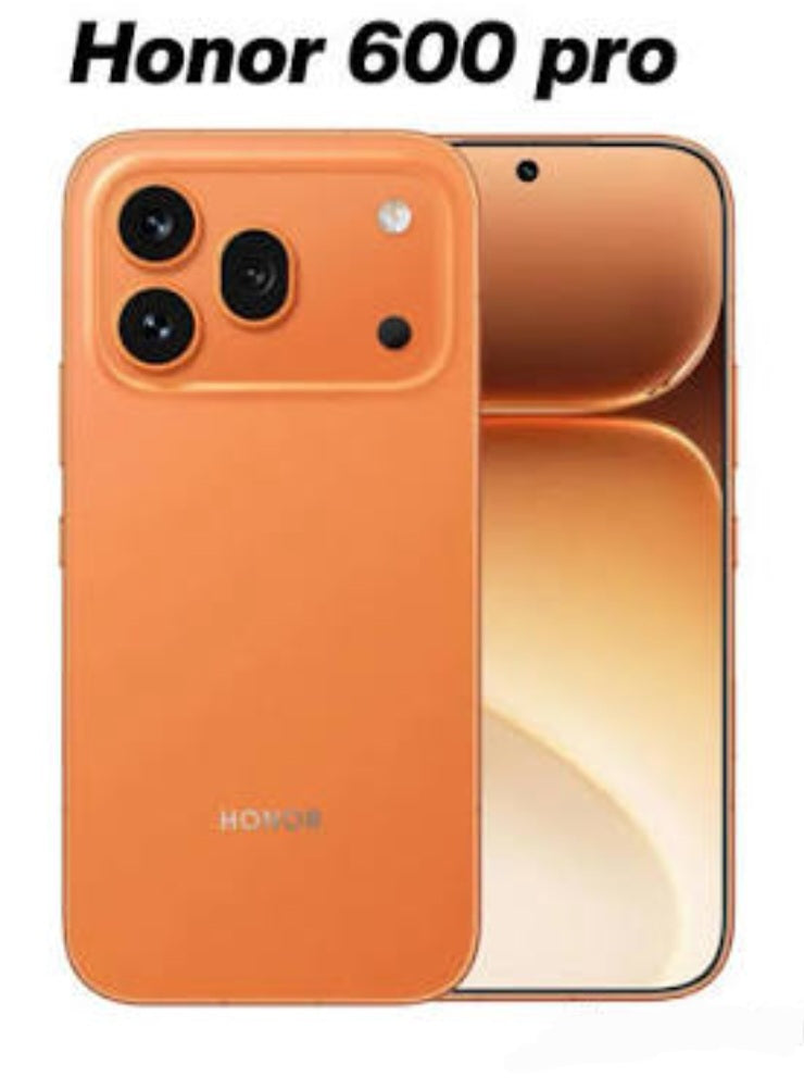 Honor 600 Pro Hong Kong Version Orange Smartphone Dust Water & Scratch Resistant HD Screen Super/Fast Charging Smartphone (RAM 12GB+512GB ROM). smp