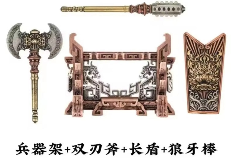 Ornamental Song Army General Jin Wu Shu Weapons & Accessories Building Blocks Set Toys tys bbs