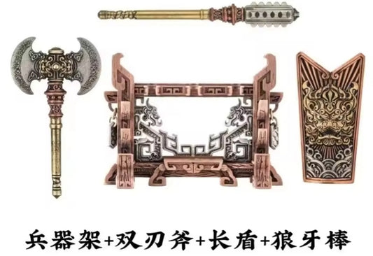 Ornamental Song Army General Jin Wu Shu Weapons & Accessories Building Blocks Set Toys tys bbs