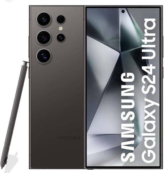 Samsung Galaxy S24 Ultra 5G Smartphone Global Version HD Screen Dustproof Water & Scratch Resistant RAM 12GB+256GB ROM (Titanium Black) Smartphone smp
