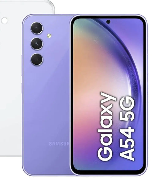 Samsung Galaxy A54 5G Hong Kong or Chinese Version Smartphone Facial Recognition & Fingerprint Unlock Function Dust Water & Scratch Resistant HD Screen Super/Fast Charging (Model: A546U) 128GB (Purple) Smartphone smp