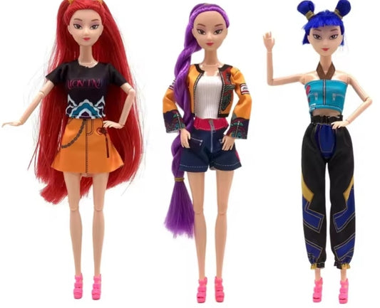 KPop Demon Hunters Character Figures Set, Dolls dll tys