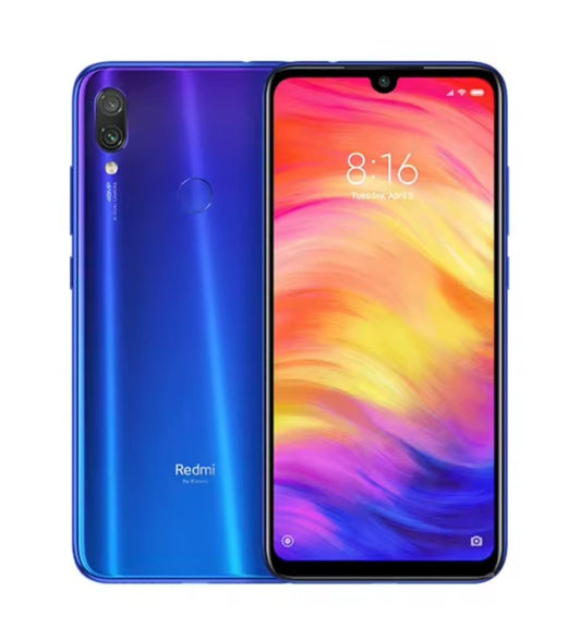 Xiaomi Redmi Note 7 Pro Chinese/Indian Version Blue Smartphone Facial Recognition & Fingerprint Unlock Function Dust Water & Scratch Resistant HD Screen Super/Fast Charging Smartphone (Add 128GB TF Card) + FREE Gift. smp