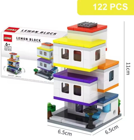 City Apartment Building Building Blocks Set Toys tys bbs