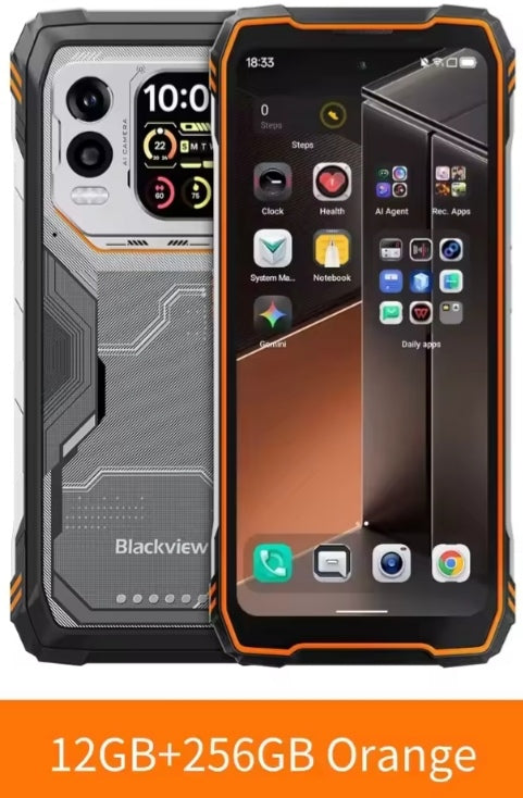 Blackview XPLORE 1 Pro Rugged 5G Android 15 Smartphone Thermal Imaging Backed By FLIR 6.78inch 2.4K HD Screen RAM 12GB+256GB ROM Global Version (Orange) Smartphone smp