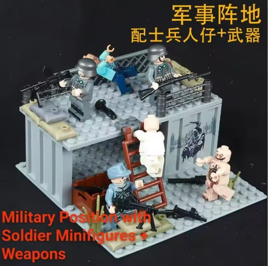 LEGO Military Base WWII Soldier Fortification Tower tys bbs