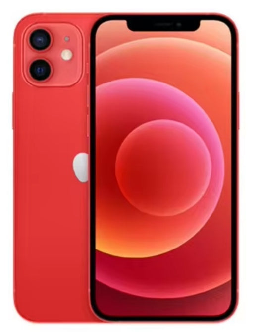 iPhone 12 4GB Smartphone Facial Recognition Function 6.1inch Screen RAM 128GB (Red) Smartphone + FREE Phone Case. smp