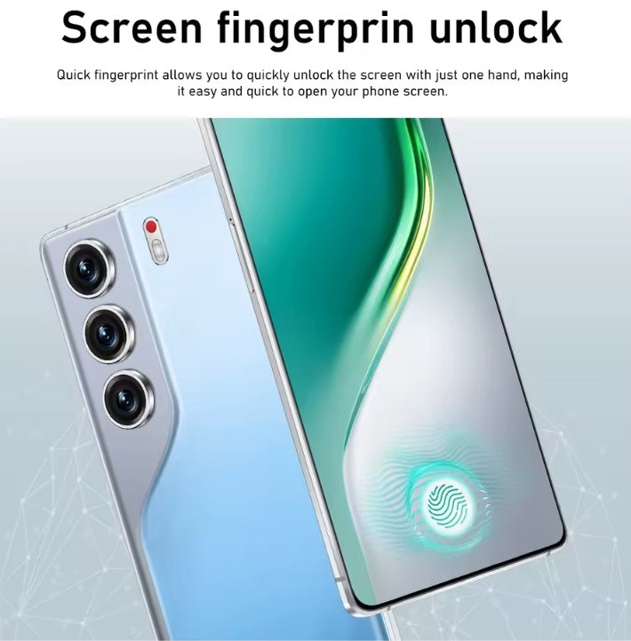 Camon 40 Pro 4G 5G Android 15 Smartphone Facial Recognition Function 7.3inch HD 4K Screen RAM 8GB+256GB ROM (Black) Smartphone smp
