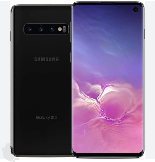 Samsung Galaxy S10 4G Global Version Smartphone Facial Recognition & Fingerprint Unlock Function Dust Water & Scratch Resistant HD Screen Super/Fast Charging (G973F Full Set) (Black) Smartphone smp