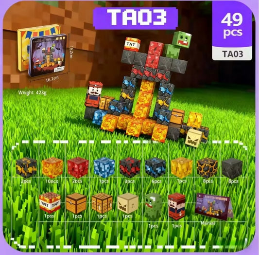 Children's Early Learning Portable Magnetic Building Blocks Set Toys tys edc bbs