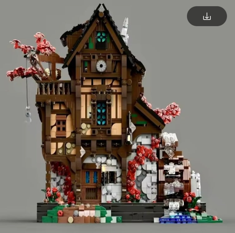 European Medieval Street Scene Building Blocks Set Toys tys bbs