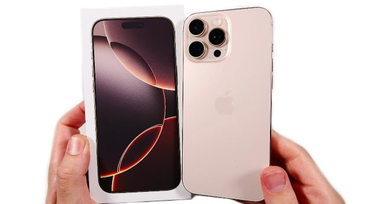 Apple iPhone 16 Pro Max 5G Smartphone Chinese/US Version Facial Recognition/Unlock Function Dust Water & Scratch Resistant HD Screen Super/Fast Charging (256GB ROM) (Brown) Smartphone smp