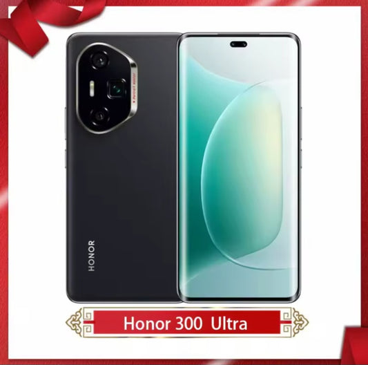Honor 300 Ultra 5G China Version Black Smartphone Dust Water & Scratch Resistant HD Screen Super/Fast Charging Smartphone (RAM 12GB+512GB ROM) + FREE Gift. smp
