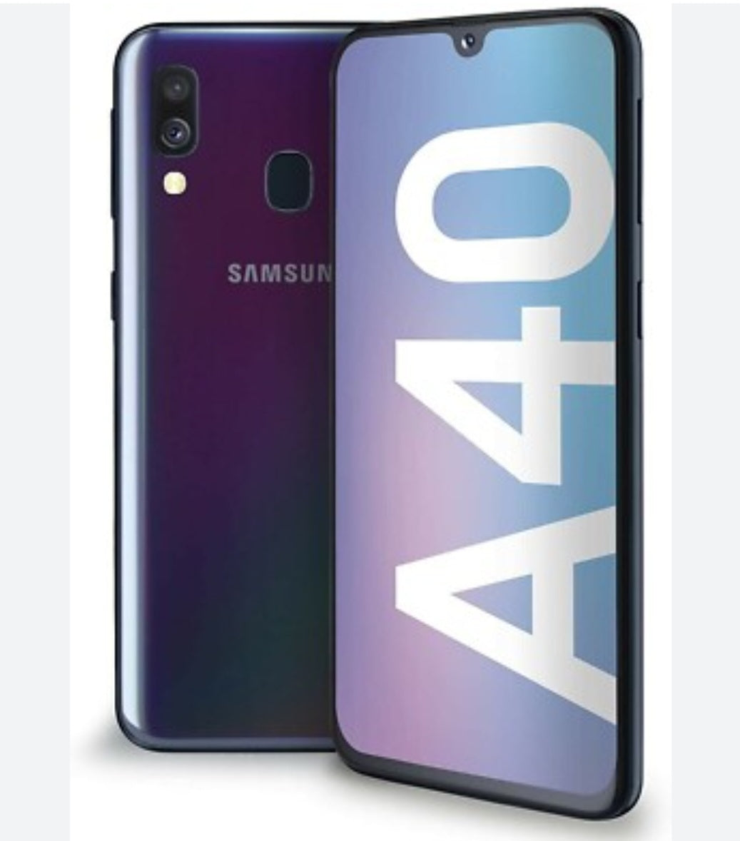 Samsung Galaxy A40 Global Version Black Smartphone Dust Water & Scratch Resistant HD Screen Super/Fast Charging Smartphone. smp