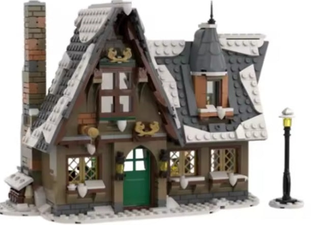 Winter House Building Blocks Set Toys tys bbs
