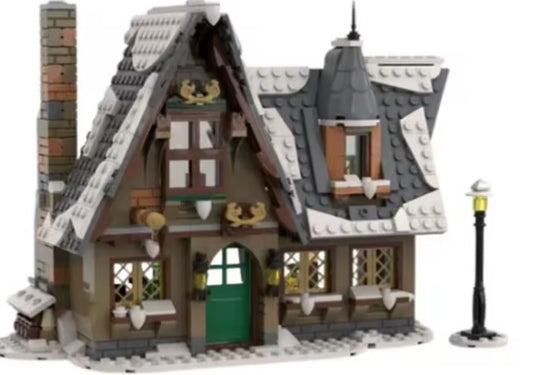 Winter House Building Blocks Set Toys tys bbs
