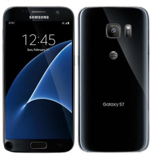 Samsung Galaxy S7 Global Version Smartphone Fingerprint Unlock Function Dust Water & Scratch Resistant HD Screen Super/Fast Charging (Model: G930F) Full Set (Black) Smartphone smp