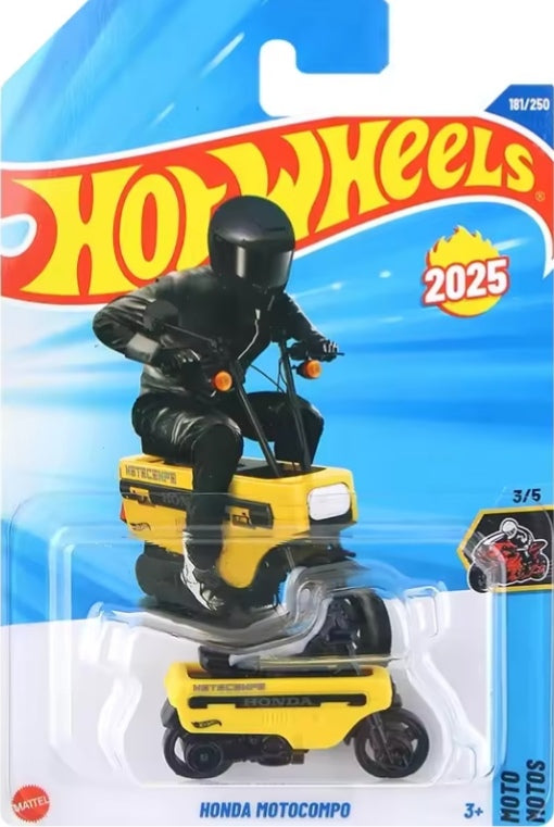 Hot Wheels 2025-Q Case Alloy "Honda Moto compo" Toy crs tys