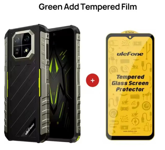 Ulefone Armor Rugged Global Version Smartphone Facial Recognition & Fingerprint Unlock Function Dust Water & Scratch Resistant (256GB ROM) Green Smartphone + Free Tampered Film smp