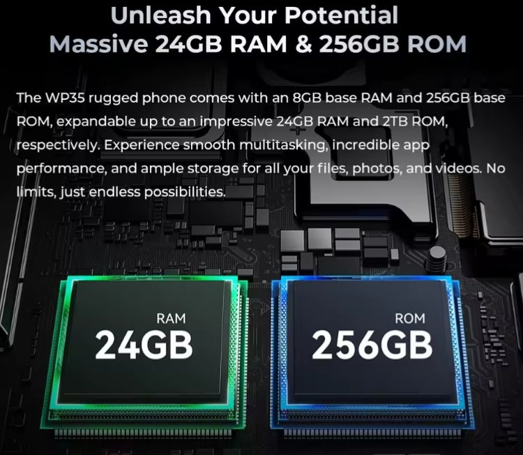 OUKITEL WP35 Rugged Waterproof 5G Smartphone Global Version HD Screen Super/Fast Charging (Green) Smartphone smp