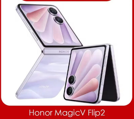 Honor Magic V Flip2 Chinese Version Purple Smartphone Facial Recognition & Fingerprint Unlock Function Dust Water & Scratch Resistant HD Screen Super/Fast Charging (RAM 12GB+1TB ROM) Smartphone. smp