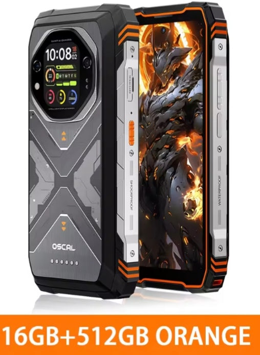 Blackview OSCAL TANK 1: 6.78inch HD Screen 5G Global Version Android 16GB+512GB (Orange) Smartphone smp