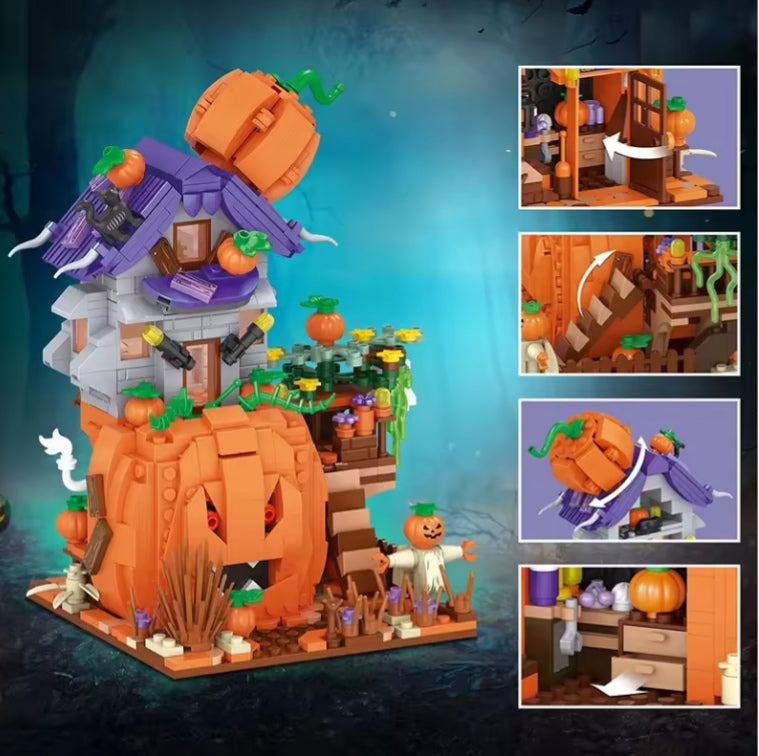Children's Educational Pumpkin House Building Blocks Set Toys (no box) tys edc bbs