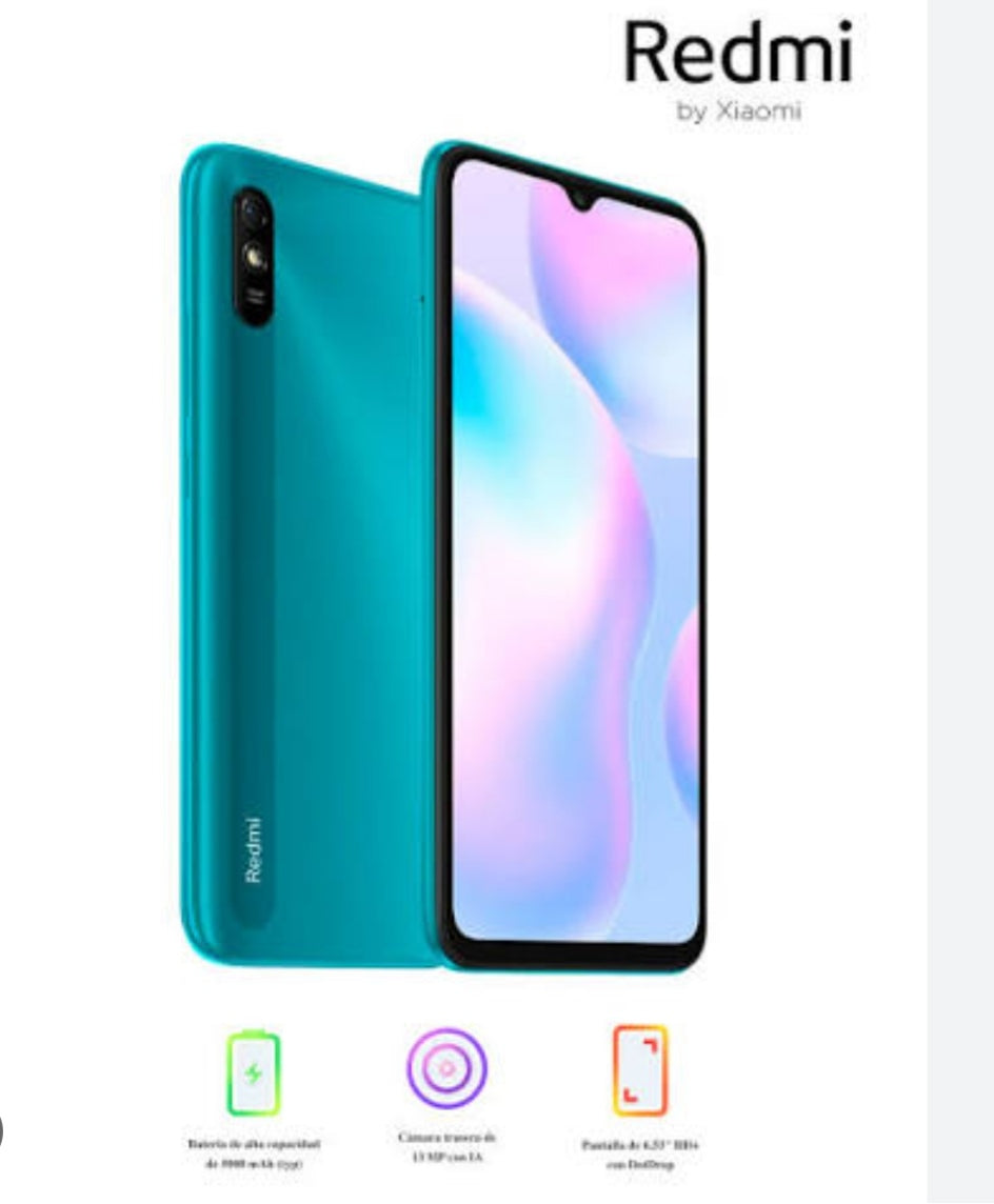 Xiaomi Redmi 9A 4G Global Version Smartphone Facial Recognition Function Dust Water & Scratch Resistant HD Screen Super/Fast Charging (RAM 4GB+64GB ROM) (Black) Smartphone smp
