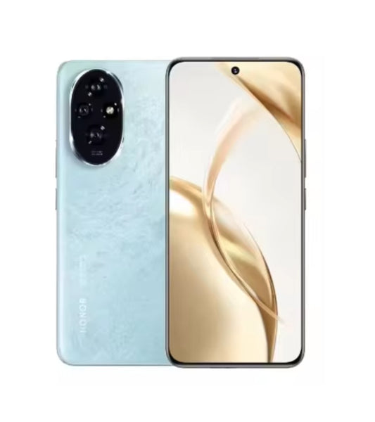 Honor 200 5G Chinese Version Cyan Blue Smartphone Facial Recognition & Fingerprint Unlock Function Dust Water & Scratch Resistant HD Screen Super/Fast Charging Smartphone smp