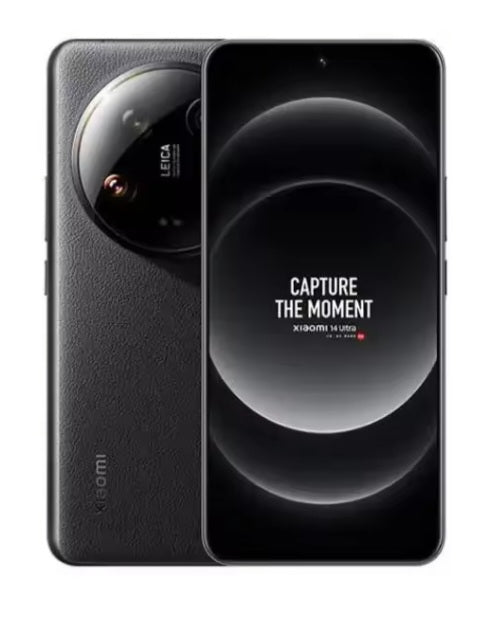 Xiaomi 14 Ultra Global Version Black Smartphone Facial Recognition & Fingerprint Unlock Function Dust Water & Scratch Resistant HD Screen Super/Fast Charging (RAM 12GB+256GB ROM) Smartphone. smp