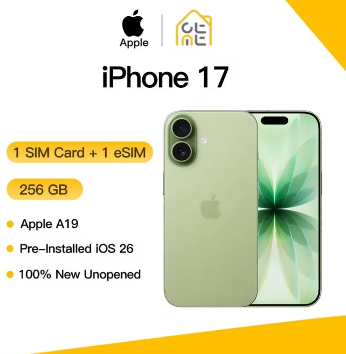 Apple iPhone 17 Sage Smartphone Dust Water & Scratch Resistant HD Screen Super/Fast Charging Smartphone (256GB ROM). smp