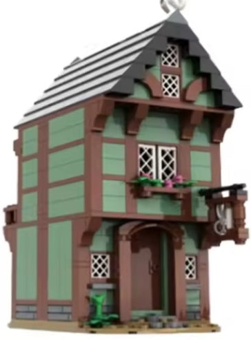 Ornamental Medieval House Building Blocks Set Toys tys bbs