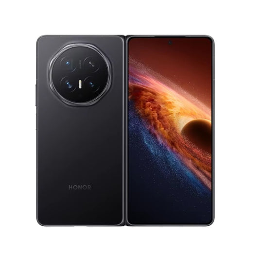 Honor Magic V6 Global Version Black Smartphone Facial Recognition & Fingerprint Unlock Function Dust Water & Scratch Resistant HD Screen Super/Fast Charging (RAM 12GB+256GB ROM) Smartphone smp