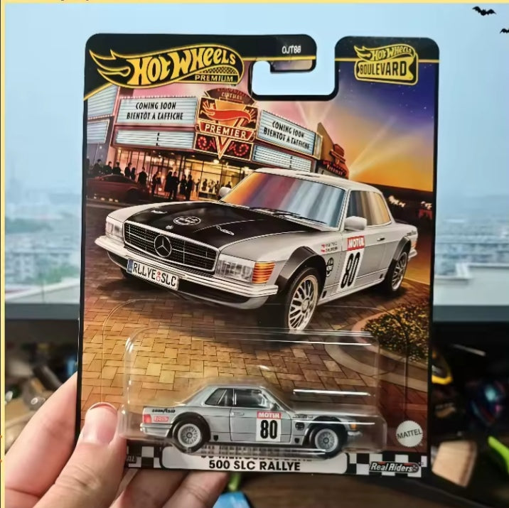 2025 Hot Wheels Boulevard Mercedess-Benz 500 SLC Rallye" Toy Car tys crs